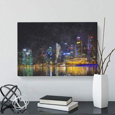 Singapore Skyline Vol.2 - Wrapped Canvas