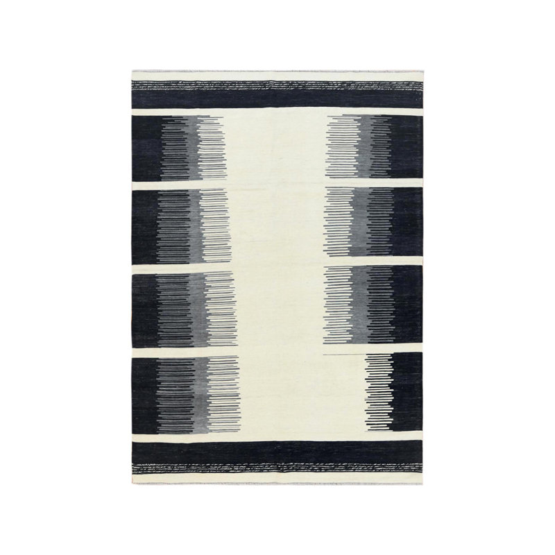 Tapis tissé à la main kilim 6 pi 3 po x 9 pi Avant-Garde