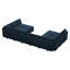 Canapé modulaire réversible en velours Wylodene-837025671