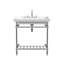 Valarte Console Sink, 32", 8" Faucet Holes, Polished Nickel Legs-119167066-49500073
