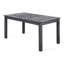 Table de salle à manger extensible gris foncé