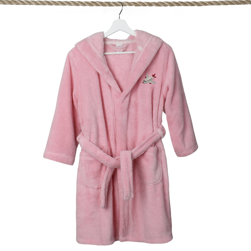 Peignoir 100% polyester Linum Kids, S, Rose