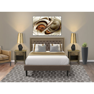 Almas Solid Wood Piece Bedroom Set