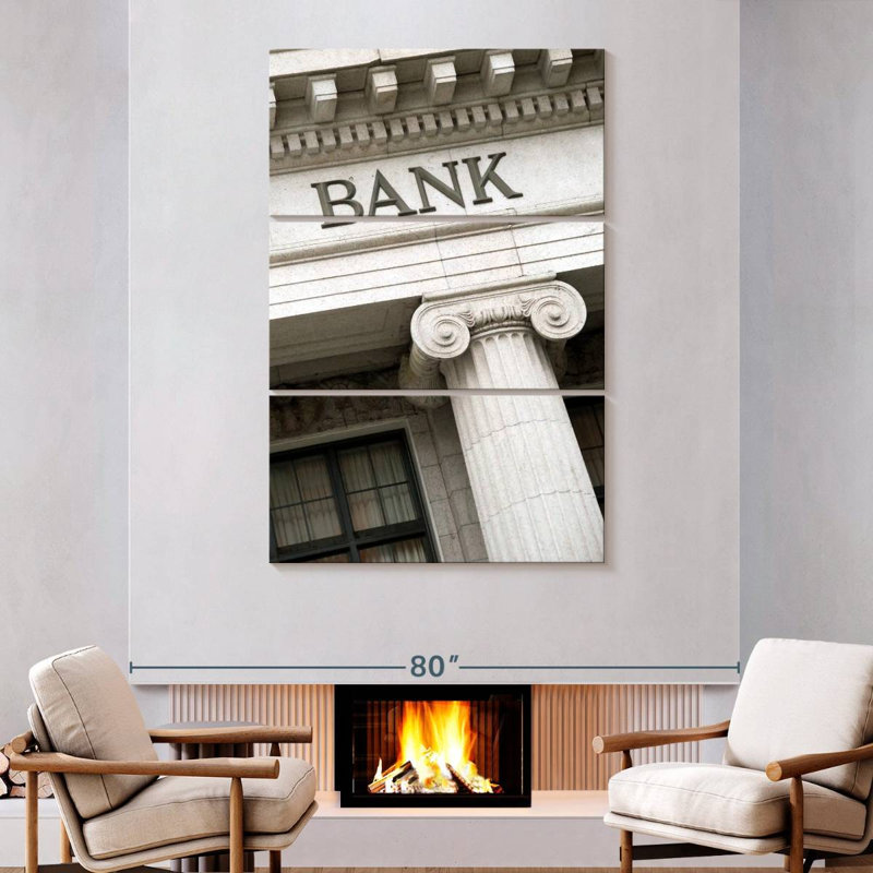 Lilie Old Bank, 74" H x 48" W