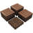 12" x 12" Fir Wood Interlocking Floor Tiles Pack of 27-86591991