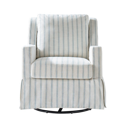 Minni Farmhouse Swivel Rocking Chair