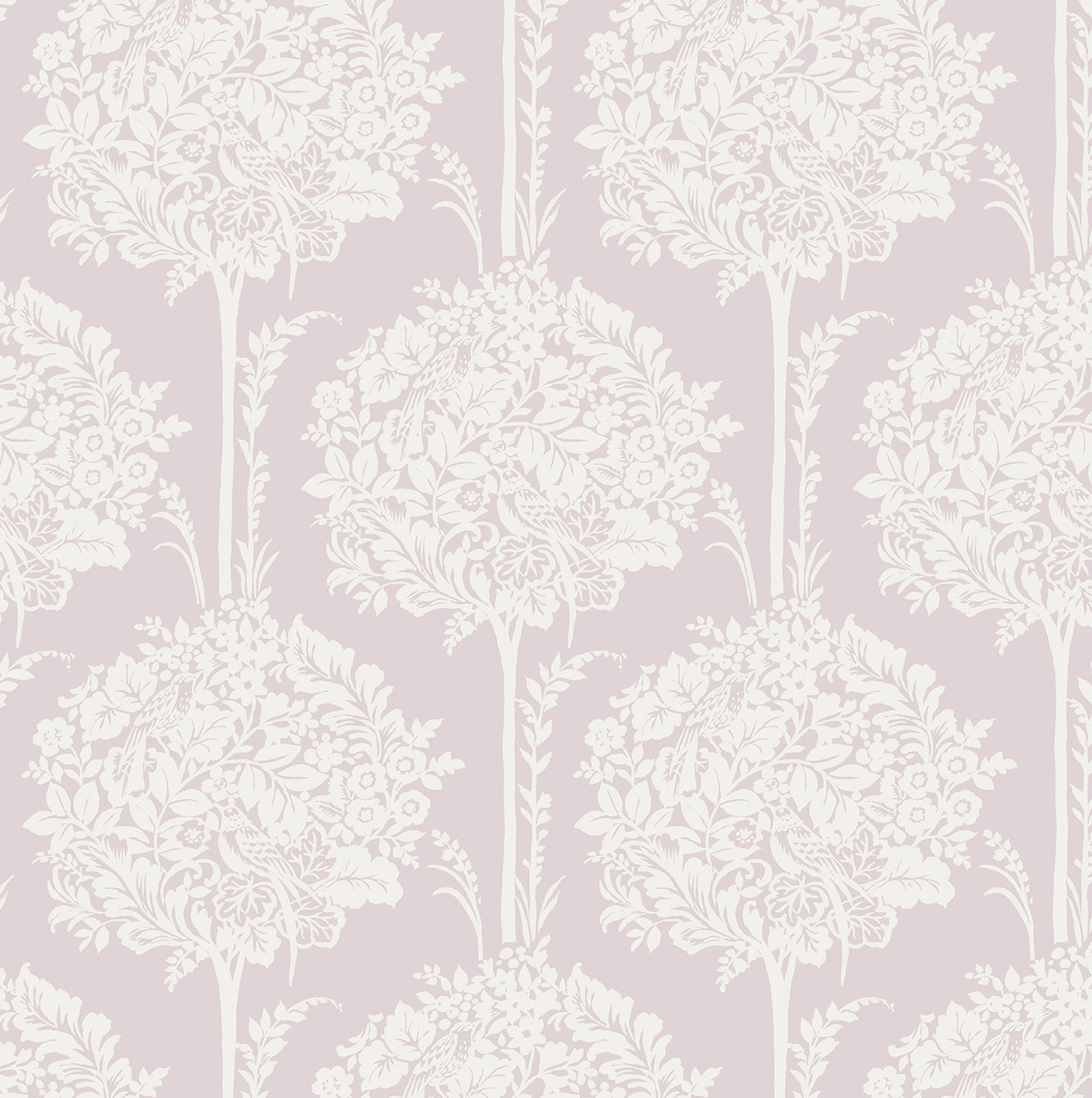 Erelina Floral Wallpaper, Lavender