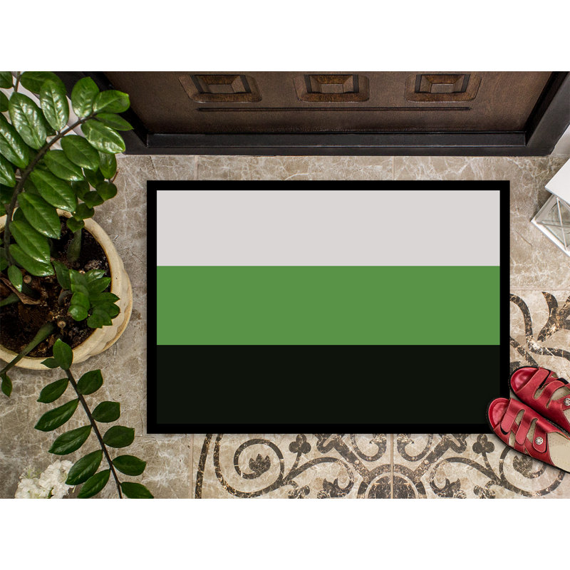 Tapis de porte USA Gay Pride, l 18 po x L 27 po, Fierté neutre