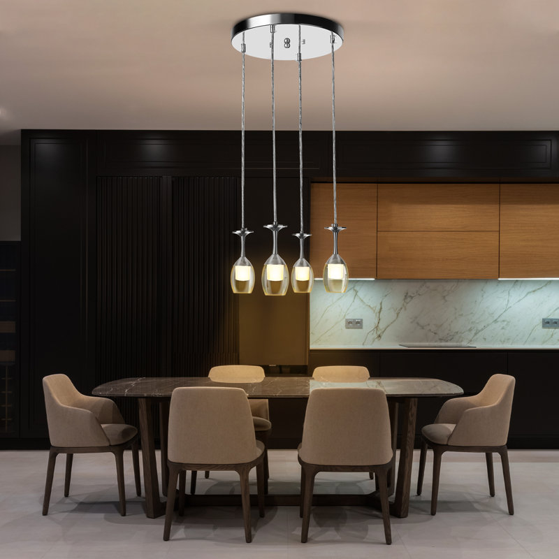  Luminaire suspendu en verre transparent Home Home