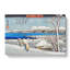 Evening Snow at Uchikawa by Utagawa Hiroshige - Wrapped Canvas-55370893