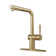 CASAINC Single-Handle Pull Out Kitchen Single Hole Faucet with Deck Plate