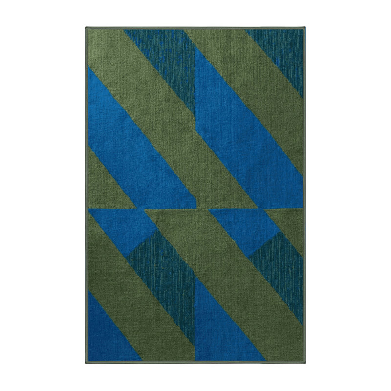 Machine Washable Botanical Brown Area Rug, Runner 2' x 4'