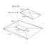 13X10 Ft Double Roof Gazebo Replacement - Brown Canopy & Weather Fastness Easy Assembly