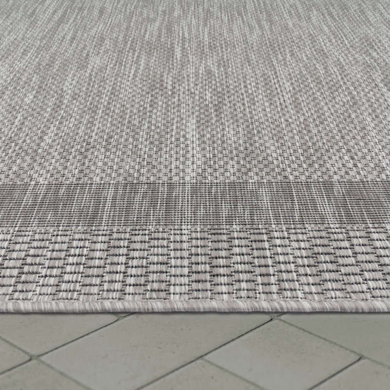 Bulverde Machine Woven Grey Indoor/Outdoor Rug, Rectangle 200 x 280cm
