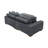 Broughton Modular Corduroy Sectional-1110932927