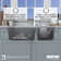Karran Undermount Quartz Composite 33-1/2'' X 20-3/8'' 60/40 Double Bowl Kitchen Sink