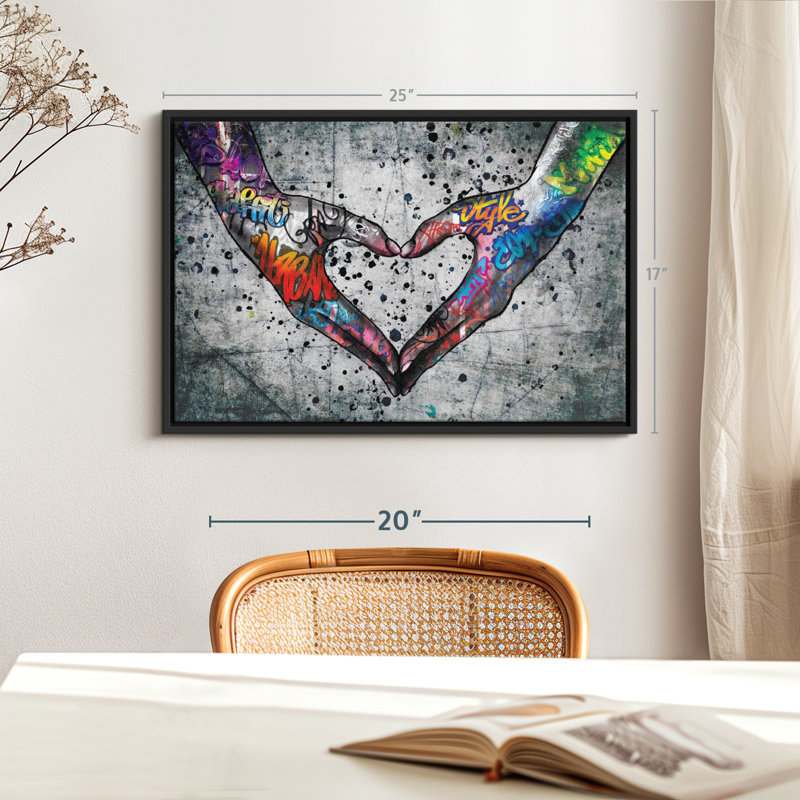 Love «Urban Love Heart», H 25 po x l 17 po