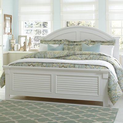 Alvy Panel Bed - White