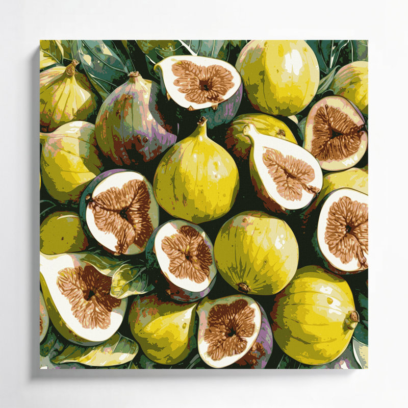 «Fruit Fig Kadota», art mural sur toile, H 16 po x l 16 po