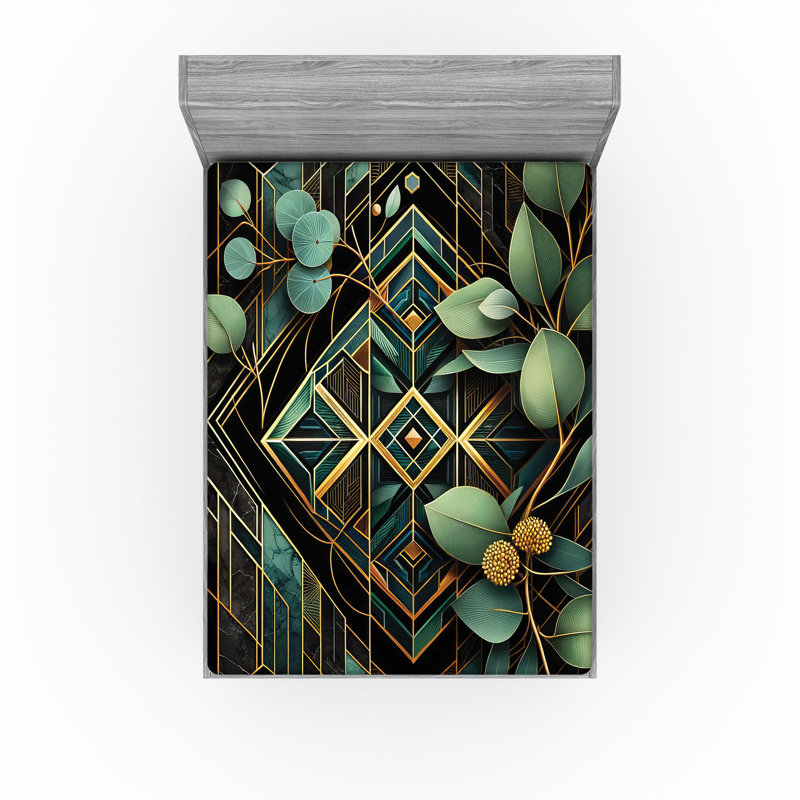 Microfiber Floral Fitted Sheet