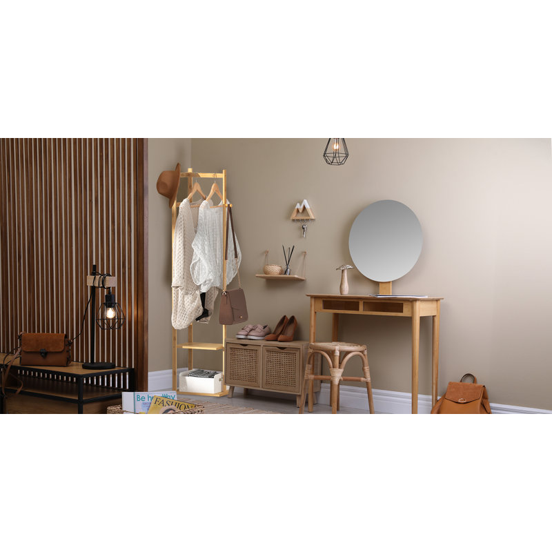 Merrillyn 15.04'' Solid Wood Clothing Rack