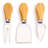BergHoff 4pc Paddle Cheese Board Set with 3pc Cheese Knife Set, 22 x 7.9 x 1"