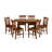 5 Piece Dinette Set for 4 Includes a Rectangle Dining Room Table with Butterfly Leaf and 4 Kitchen Dining Chairs, Mahogany-1524277480-1589224237