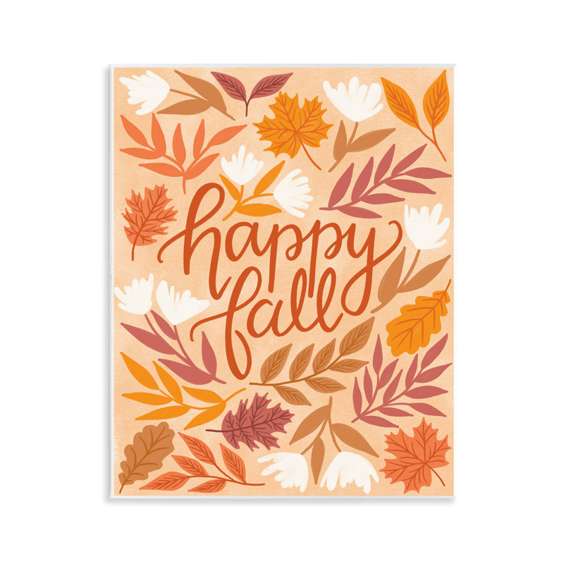  «Happy Fall on Leaves» par Taylor Shannon Designs