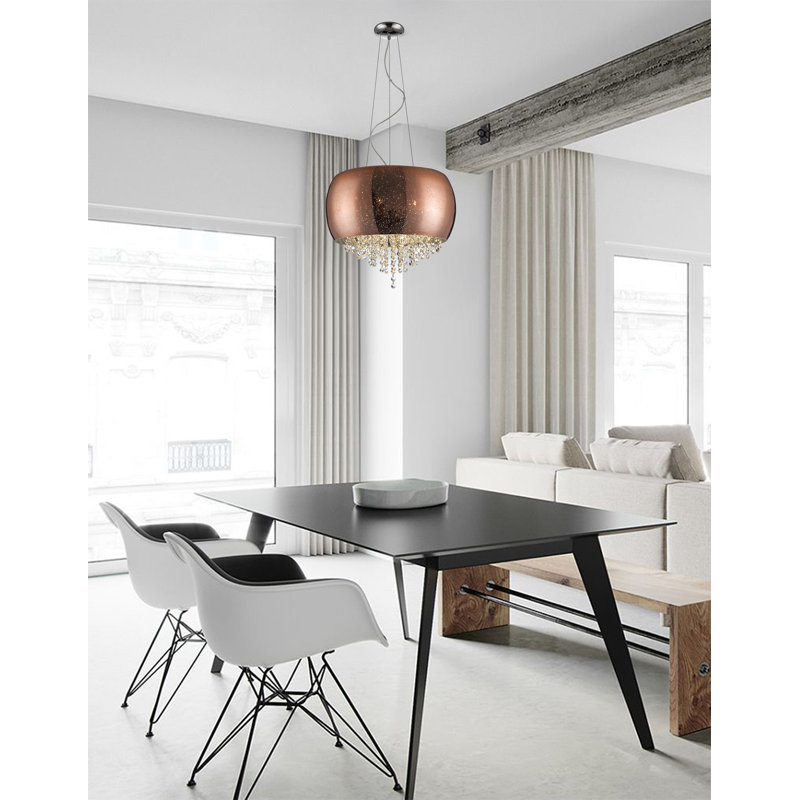 Chu 5 - Light Crystal Pendant, Copper