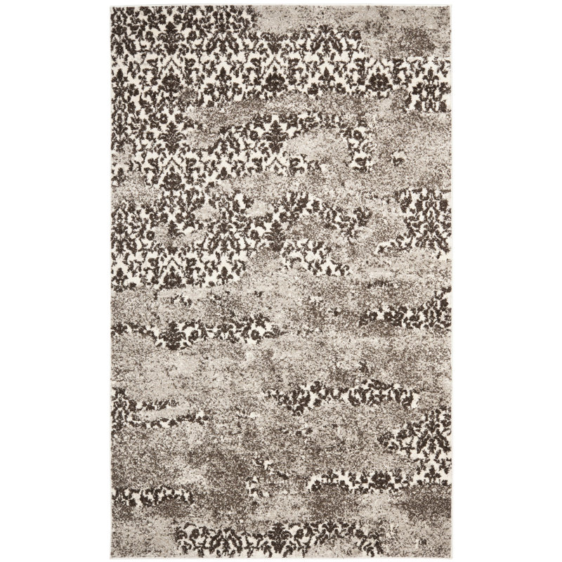 Davila Retro Performance Abstract Rug, Rectangle 5'3" x 8'