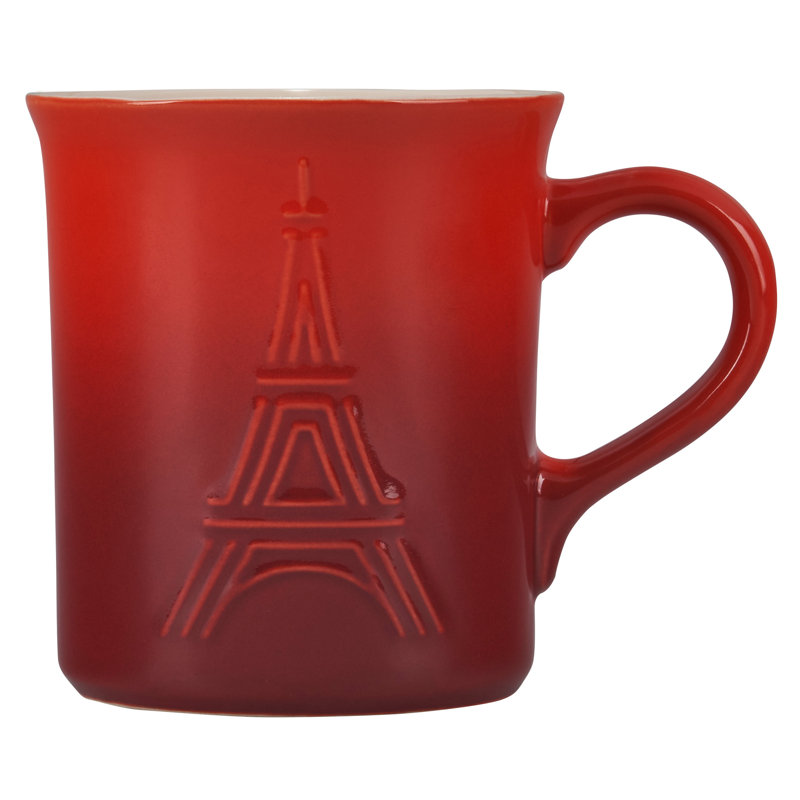 Le Creuset Eiffel Tower Collection 14Oz Mug, Cerise