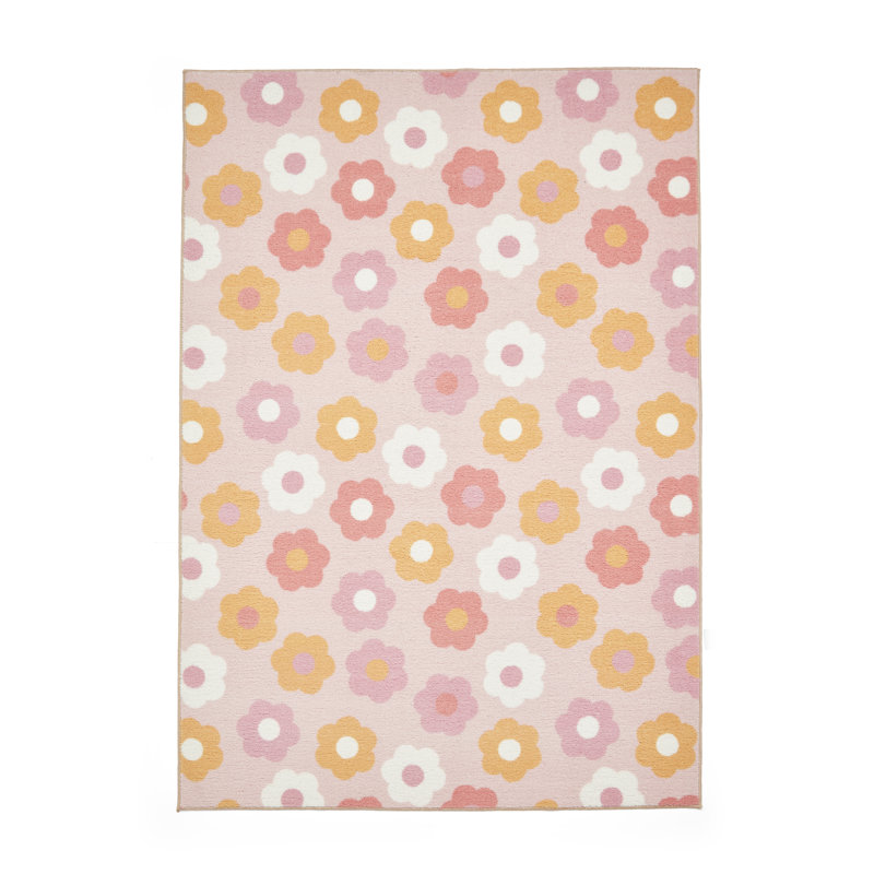 CL Kids - Daisy Retro Pink - 120 x 170, Rectangle 120 x 170 cm