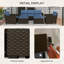 Ensemble de meubles de patio 5 pièces avec coussins pour l'extérieur Ardarius Outsunny-940016521-940016518