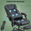 Fauteuil de bureau inclinable vibrant en massage et vibration