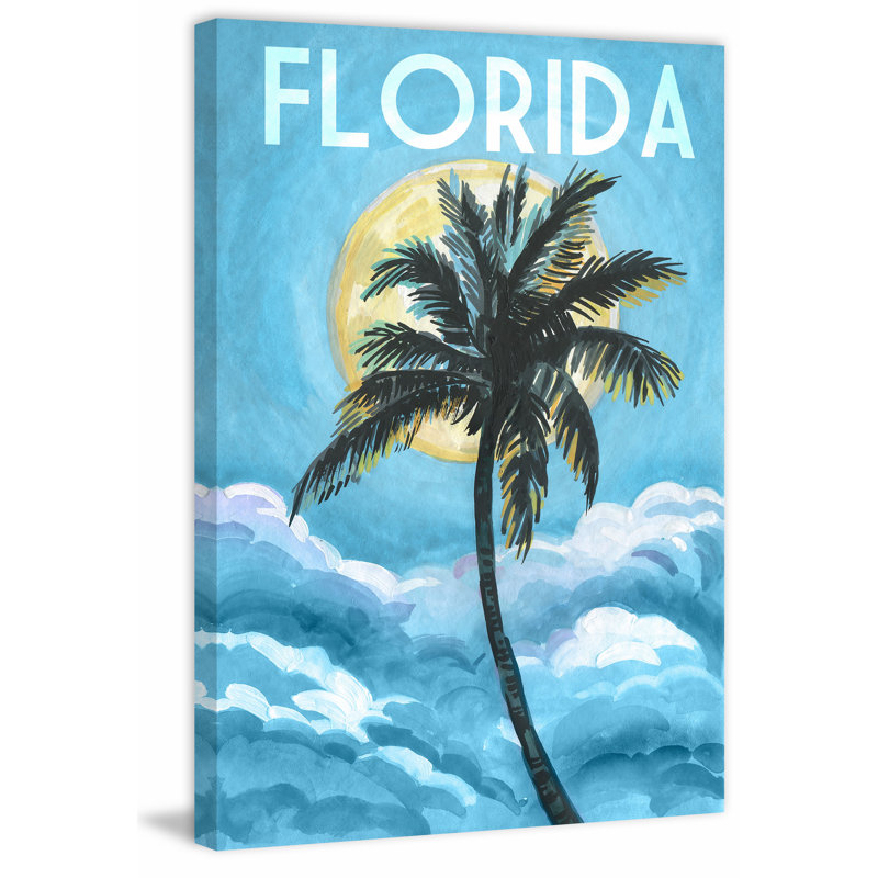 Blue Florida - Wrapped Canvas Print, 76cm H x 51cm W x 4cm D