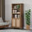 Marliee Boho 5 -Tier Bookcase With 2 Doors And Adjustable Shelves-102716427