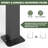 10ft W x 10ft D Aluminum Patio Polycarbonate Double Roof Gazebo-122177724