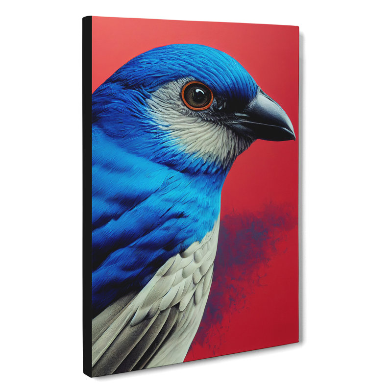 Splendid Bird - Wrapped Canvas Print, 50cm H x 35cm W x 3cm D, Wrapped Canvas