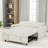 Isel 57'' Sofa Bed Sleeper Loveseat with USB Port and Two Pillows-1944927199