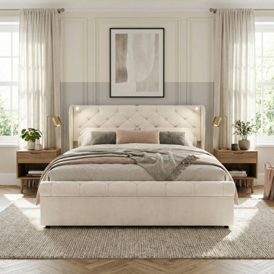 Upholstered Ottoman Storage Bed