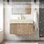 Armoire de salle de bain flottante Mid-Century