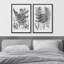«Retro Vintage Blooming Pink Flowerbuds», 2 pièces sur toile-99016324-99016327