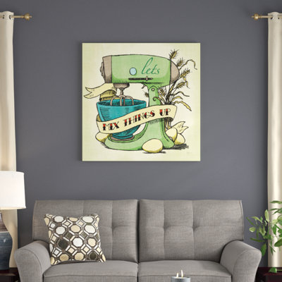 Retro Bakery Green II by Mary Urban - No Frame Painting on Canvas