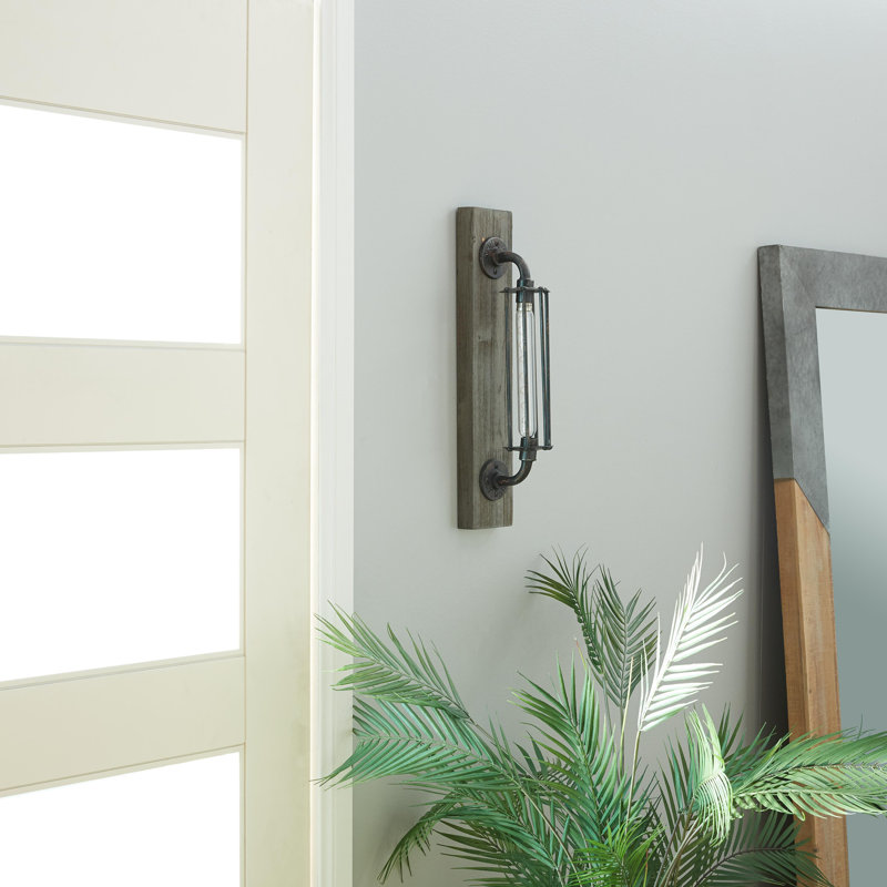 Lampe d'appoint géométrique noire à piles Corbett avec lumière DEL fixe incluse