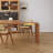 Brown Rectangular Solid Wood Dining Table-1212846441