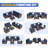 7-Piece Rattan Outdoor Sectional Seating Group with Cushions-2057040989-2057040988