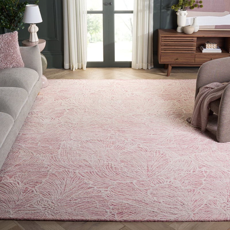 Tapis en coton touffeté à la main Keerthika, Rectangulaire 8 pi x 10 pi