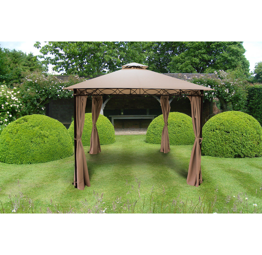 Loraina 4m x 3m Steel Patio Gazebo