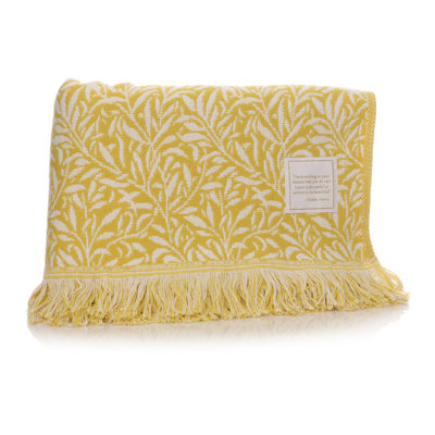 Aadhavan Floral Blanket with Fringe