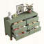 Commode double 6 tiroirs Sage Green-2119540969